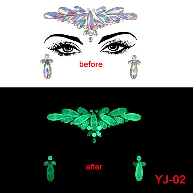 Glow in the Dark Face Stickers