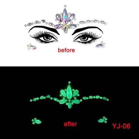 Glow in the Dark Face Stickers