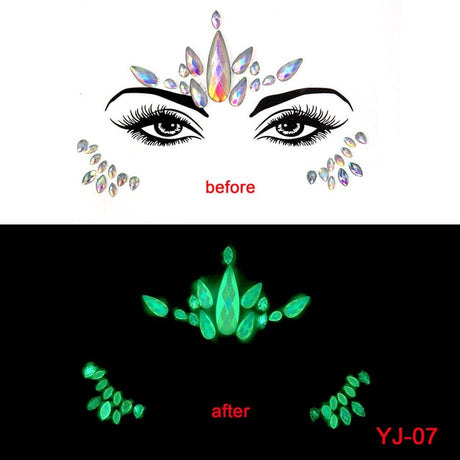 Glow in the Dark Face Stickers