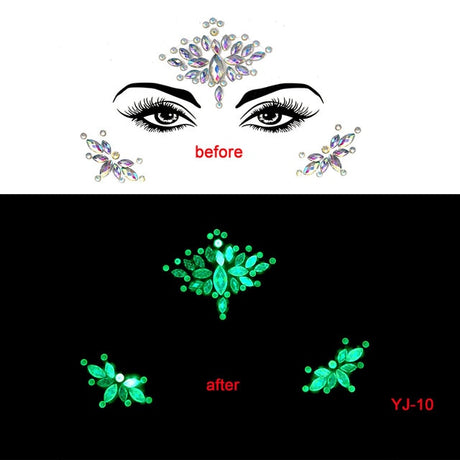 Glow in the Dark Face Stickers