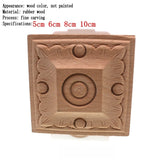 Flower Carving Natural Wooden Tiles