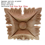 Flower Carving Natural Wooden Tiles