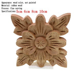 Flower Carving Natural Wooden Tiles