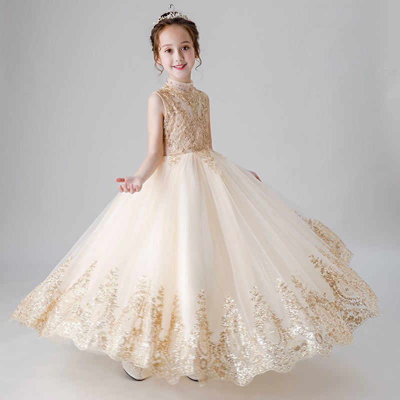 Lil' Queen Gold Gown