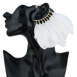 White or Black Feather Ear Cuff