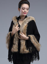 Little Red Riding Hood Faux Fur Hooded Cape