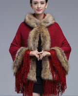Little Red Riding Hood Faux Fur Hooded Cape