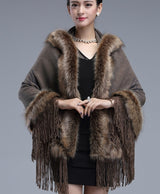 Little Red Riding Hood Faux Fur Hooded Cape
