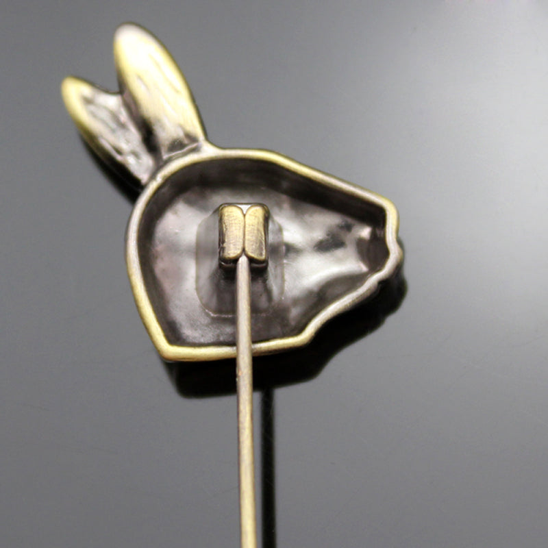 Wonderland Hare Lapel Stick Hat Pin