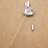 Lucky Rabbit Lapel Pin Jewellery | Woodland Gatherer | Australian Online Store | Gifts & Treasures | Special Occasions & Everyday Fun | Boho Life | Whimsical Treats | Jewellery | Fashion | Crafting DYI | Stationery | Boho Festival Fashion 