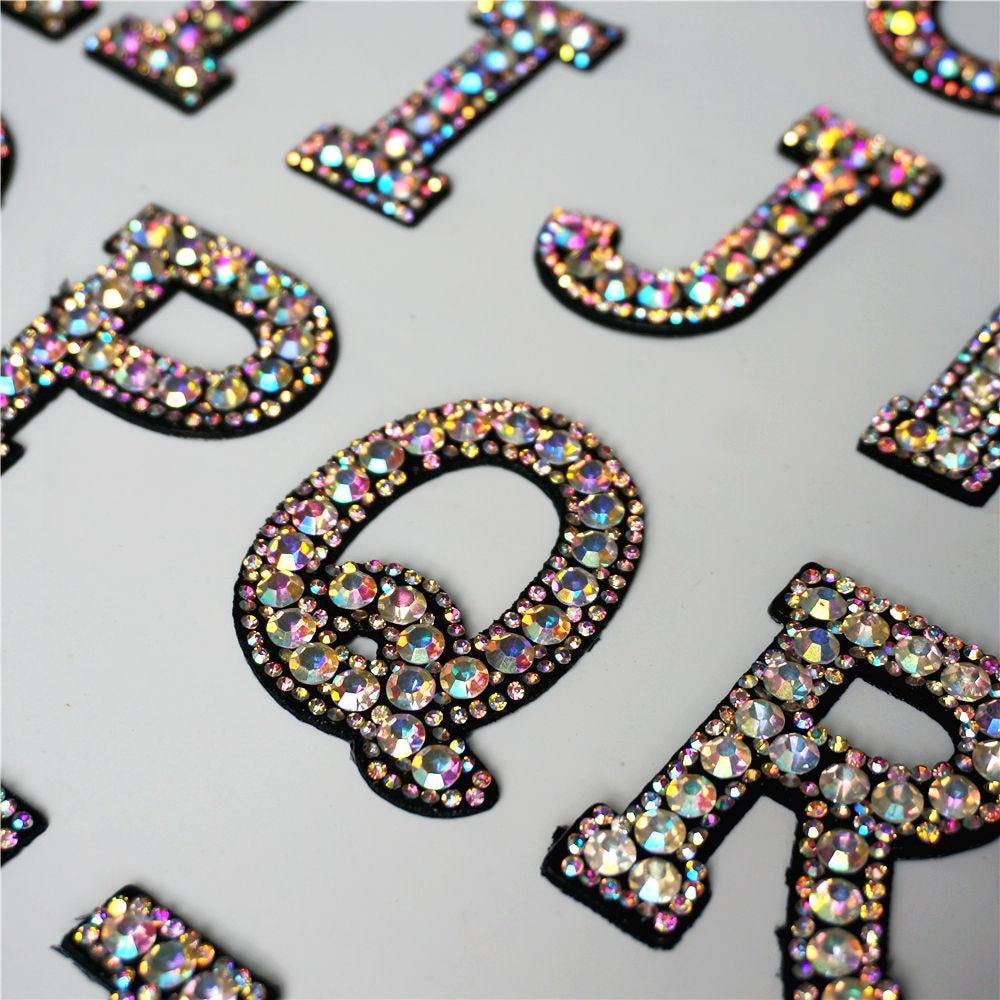 26 Letters Rhinestones Alphabet | Appliqués Patches - Woodland Gatherer