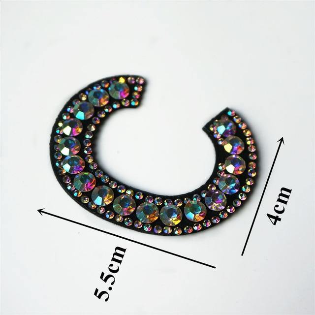 26 Letters Rhinestones Alphabet | Appliqués Patches - Woodland Gatherer