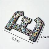 26 Letters Rhinestones Alphabet | Appliqués Patches - Woodland Gatherer
