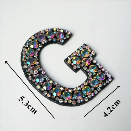 26 Letters Rhinestones Alphabet | Appliqués Patches - Woodland Gatherer