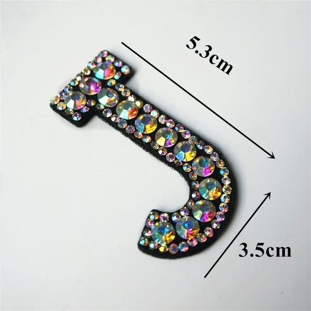 26 Letters Rhinestones Alphabet | Appliqués Patches - Woodland Gatherer