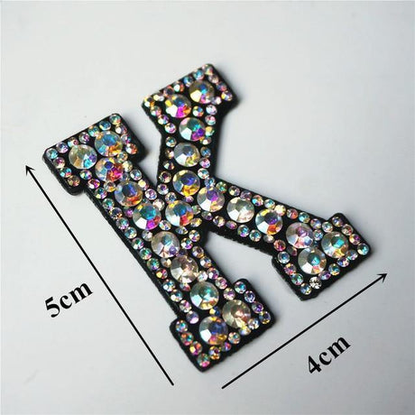 26 Letters Rhinestones Alphabet | Appliqués Patches - Woodland Gatherer