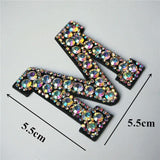 26 Letters Rhinestones Alphabet | Appliqués Patches - Woodland Gatherer