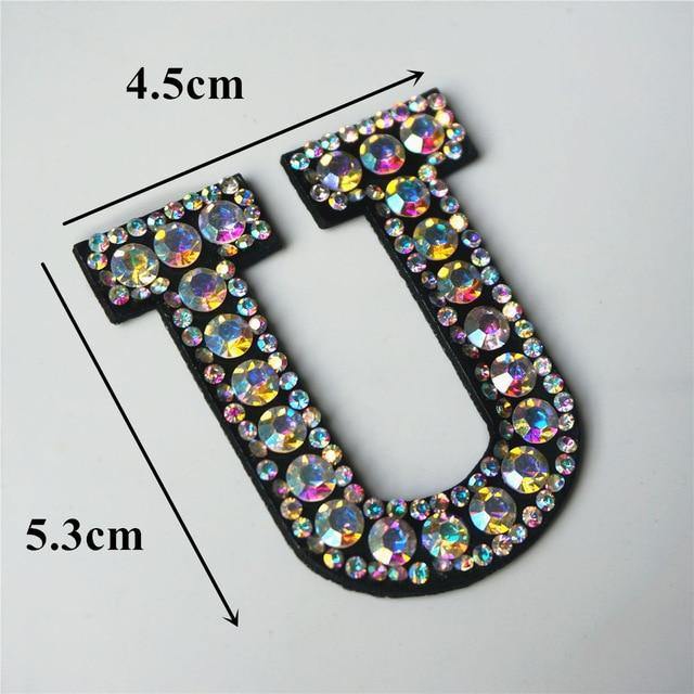 26 Letters Rhinestones Alphabet | Appliqués Patches - Woodland Gatherer