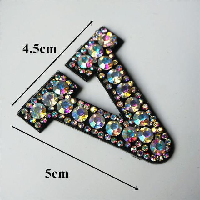 26 Letters Rhinestones Alphabet | Appliqués Patches - Woodland Gatherer