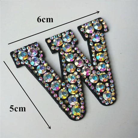 26 Letters Rhinestones Alphabet | Appliqués Patches - Woodland Gatherer