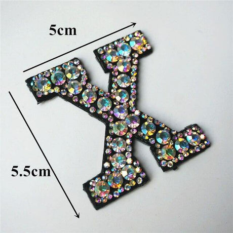 26 Letters Rhinestones Alphabet | Appliqués Patches - Woodland Gatherer