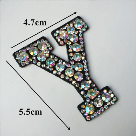 26 Letters Rhinestones Alphabet | Appliqués Patches - Woodland Gatherer