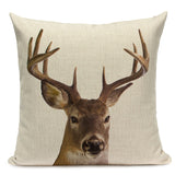 Majestic Beasts Linen Cushion Covers