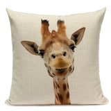 Majestic Beasts Linen Cushion Covers