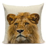 Majestic Beasts Linen Cushion Covers