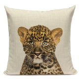Majestic Beasts Linen Cushion Covers