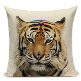 Majestic Beasts Linen Cushion Covers