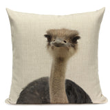 Majestic Beasts Linen Cushion Covers