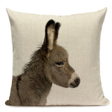 Majestic Beasts Linen Cushion Covers