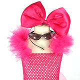 Girls Punk Rock Bright Pink and Purple Tutu Dress with Accessories Birthday Party Halloween Costume