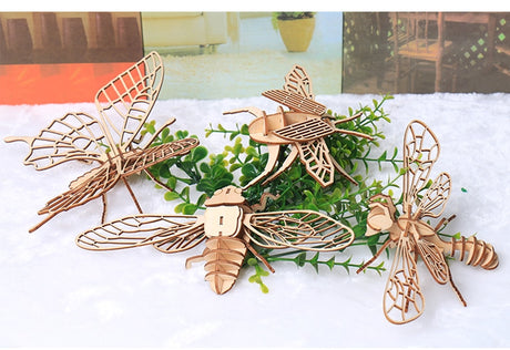 Insects DIY 3D Model Kit Wooden Puzzles