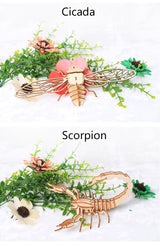 Insects DIY 3D Model Kit Wooden Puzzles