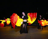 Carnival Led Fan Veils Silk LED Light Bellydance Performance Costumes