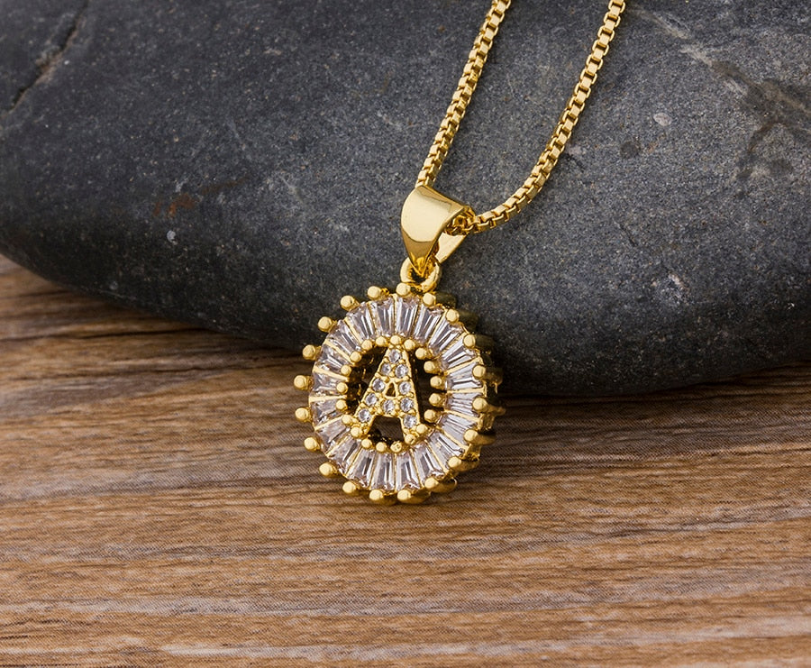 Initials Necklace 26 Letters