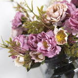 Vintage Silk Peony Bouquet Artificial Flowers