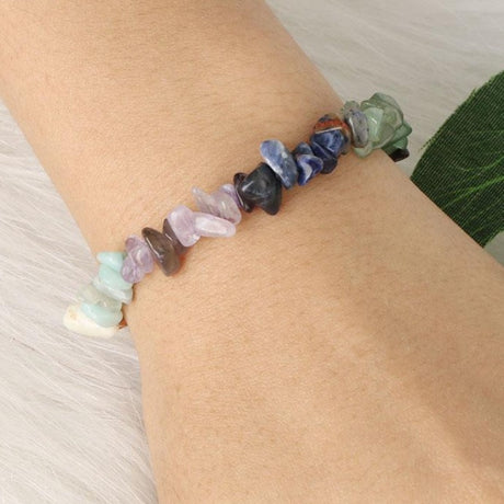 Seven Chakras Natural Stone Healing Crystal Bracelet