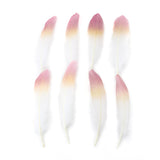 Ten Rose Gradient Goose Feathers 15-20cm