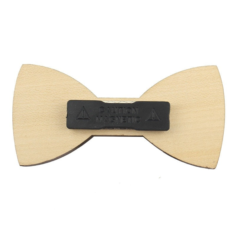 Plaid Wooden Bowties For Men