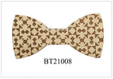 Plaid Wooden Bowties For Men