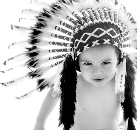 Indian Style Feather Headdress Photography Props Room Decor