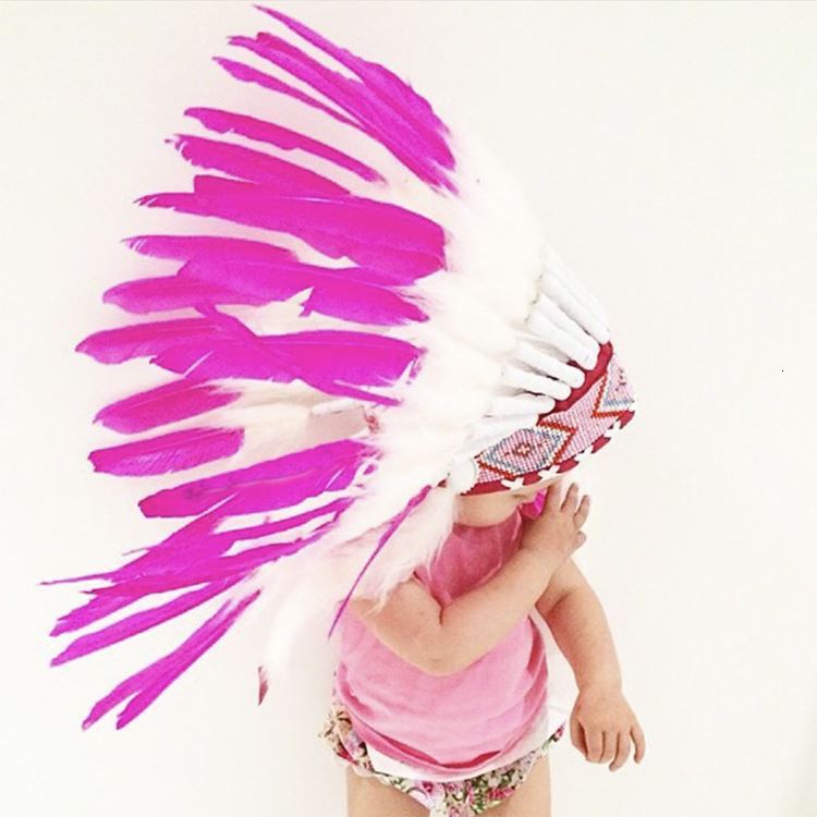 Indian Style Feather Headdress Photography Props Room Decor