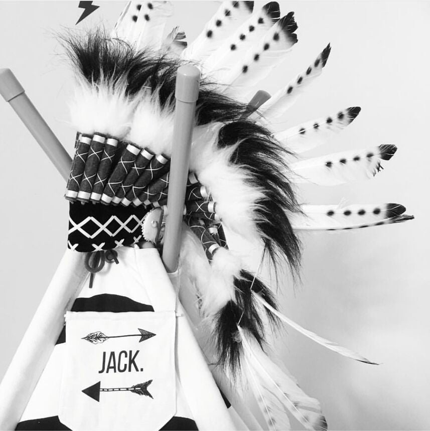 Indian Style Feather Headdress Photography Props Room Decor