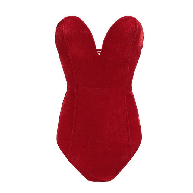 Velvet Baby-Cakes Strapless Backless Bodysuit