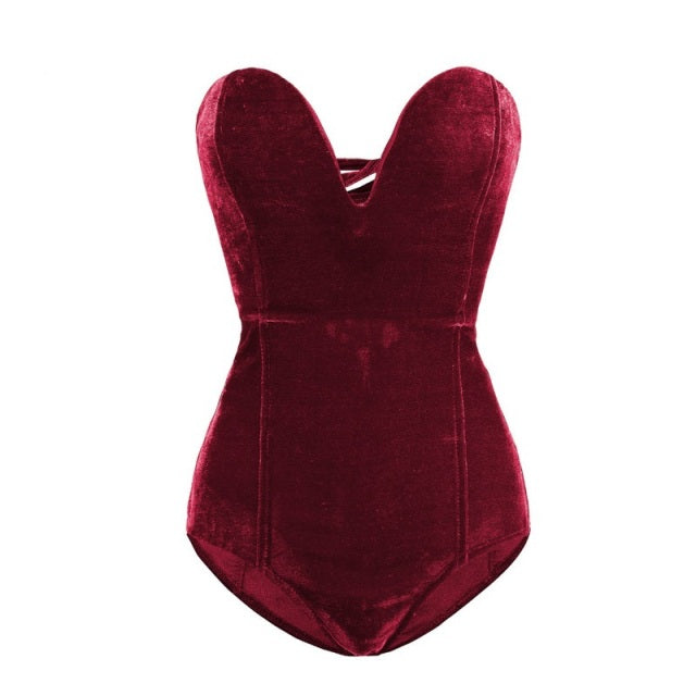 Velvet Baby-Cakes Strapless Backless Bodysuit