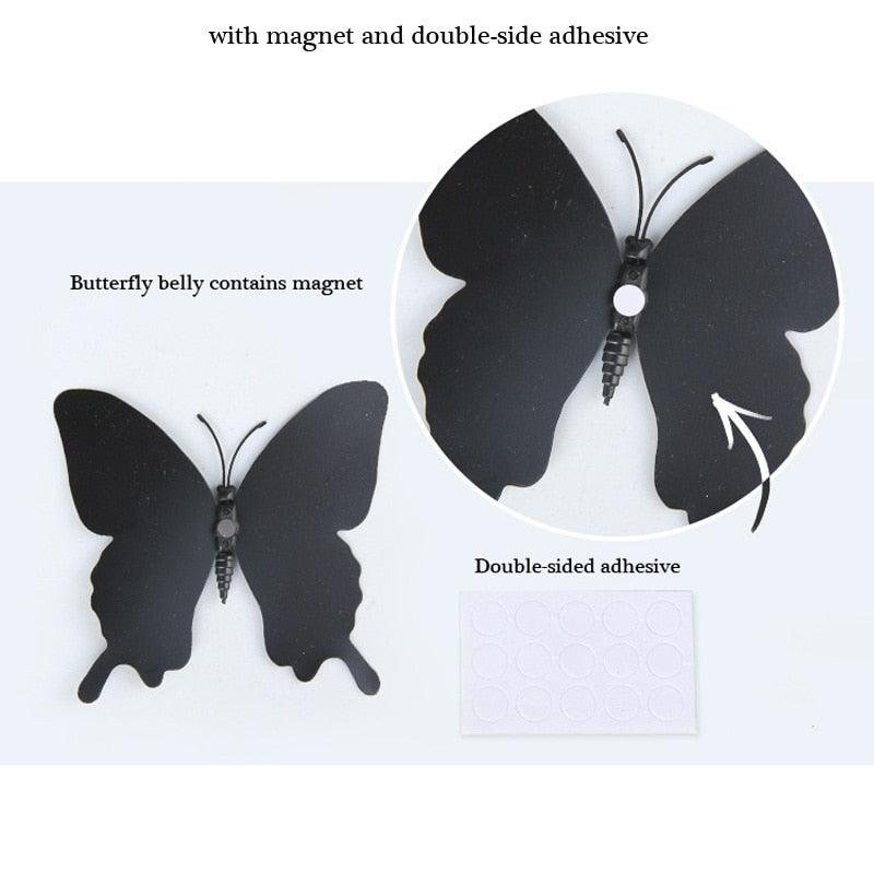12Pcs/set 3D black Pteris Butterfly Wall Sticker Magnet Stickers - Woodland Gatherer Woodland Gatherer | Australian Online Gift Store | Gifts & Treasures | Special Occasions & Everyday Fun | Whimsical Treats | Costumes | Jewellery | Fashion | Crafting DIY | Stationery | Boho Festival Fashion | Home Decor & Fittings     Afterpay Available Paypal Available Humm Available Worldwide Shipping Available