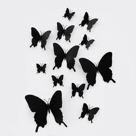 12Pcs/set 3D black Pteris Butterfly Wall Sticker Magnet Stickers - Woodland Gatherer Woodland Gatherer | Australian Online Gift Store | Gifts & Treasures | Special Occasions & Everyday Fun | Whimsical Treats | Costumes | Jewellery | Fashion | Crafting DIY | Stationery | Boho Festival Fashion | Home Decor & Fittings     Afterpay Available Paypal Available Humm Available Worldwide Shipping Available